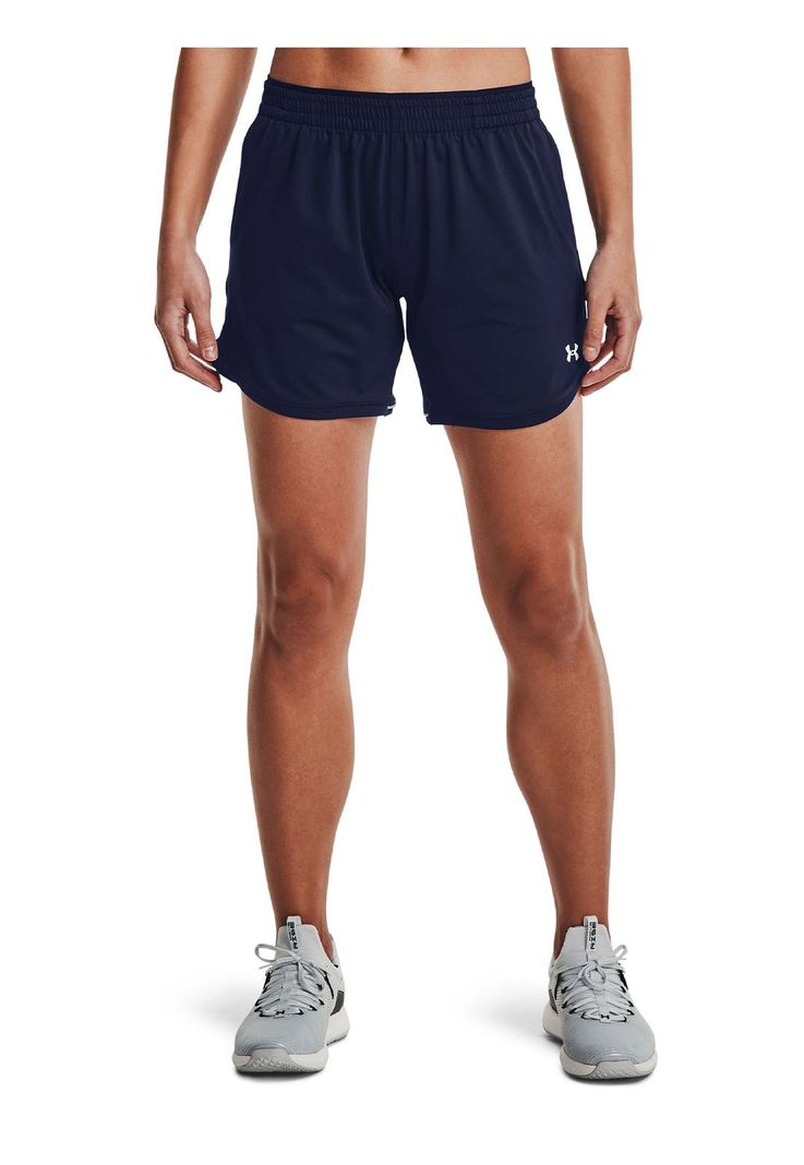 Shorts UA Knit para Mujer Azul Marino-3