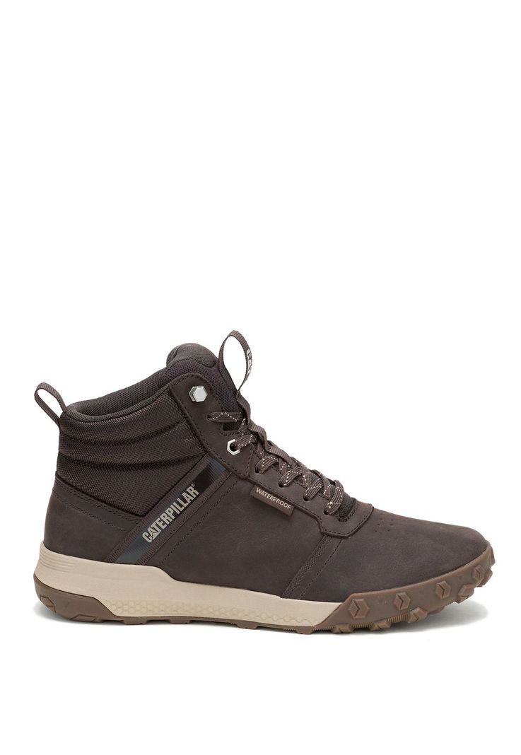 Botin Impermeable Cuero Hombre Hex Ready Mid Café-1
