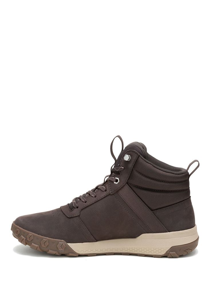 Botin Impermeable Cuero Hombre Hex Ready Mid Café-3