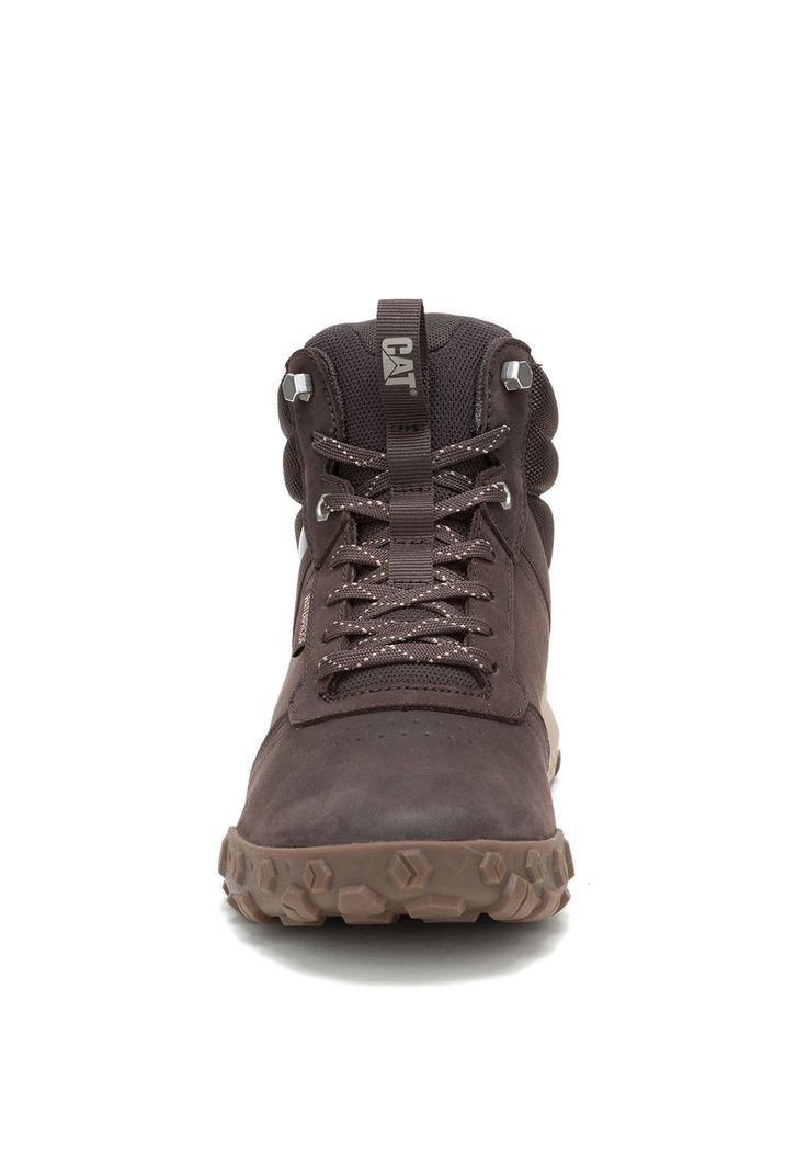 Botin Impermeable Cuero Hombre Hex Ready Mid Café-4