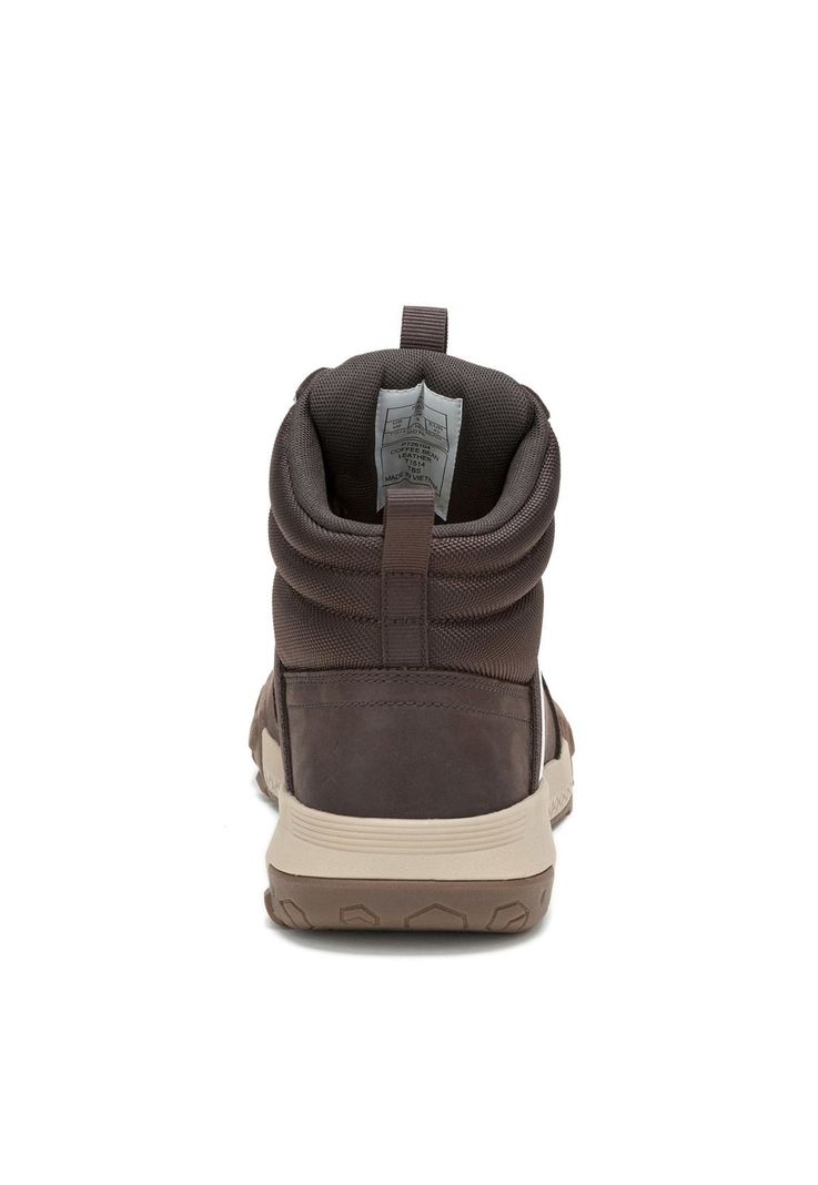 Botin Impermeable Cuero Hombre Hex Ready Mid Café-5