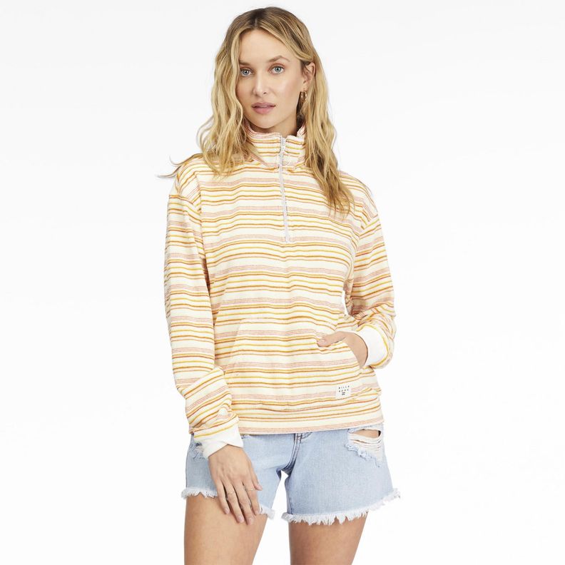 Polerón Mujer Retro Summer Amarillo