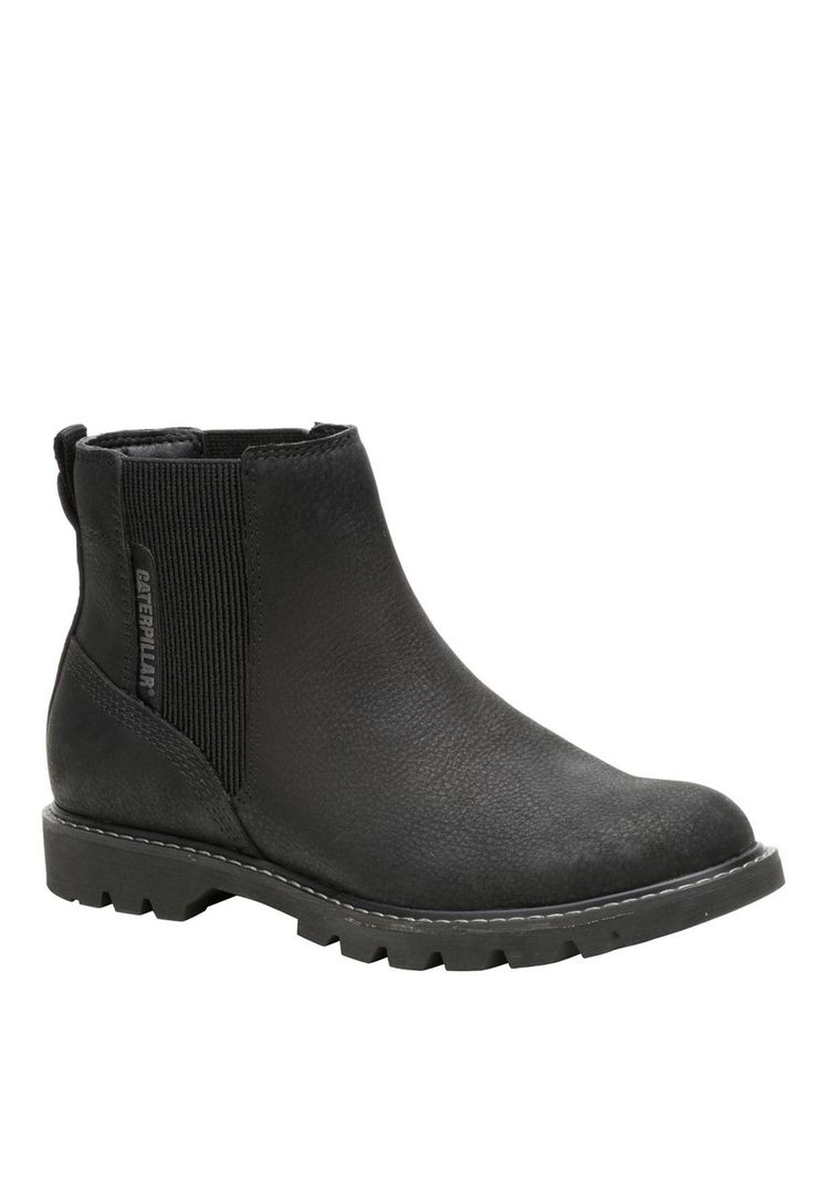 Botin Cuero Mujer Colorado Chelsea Negro-0