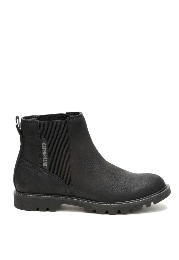 Botin Cuero Mujer Colorado Chelsea Negro-1