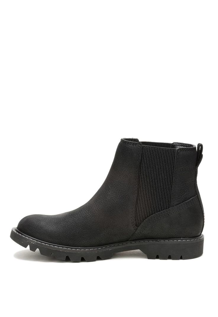 Botin Cuero Mujer Colorado Chelsea Negro-3