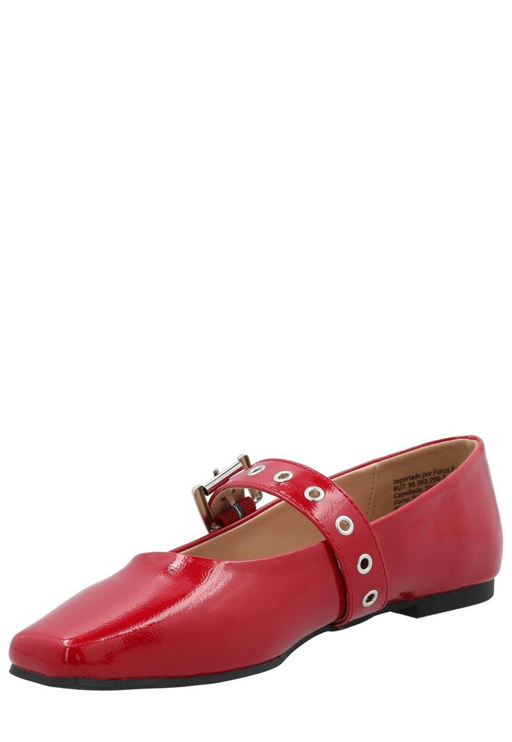 Ballerina Chelsea Mujer Rojo-4
