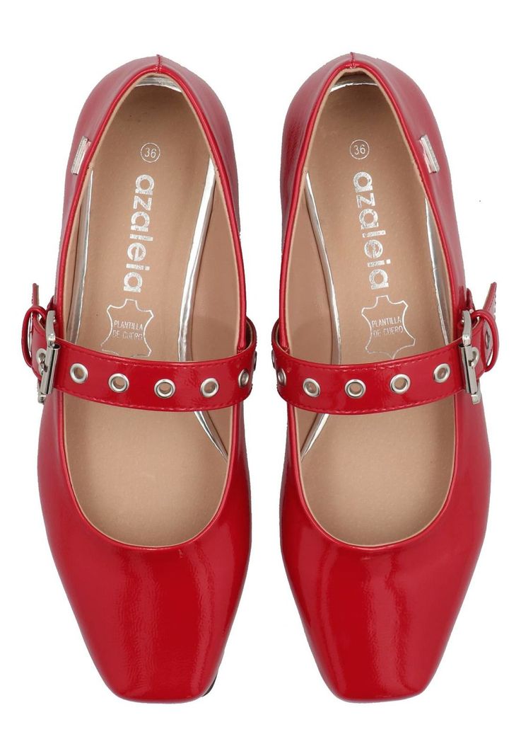 Ballerina Chelsea Mujer Rojo-7