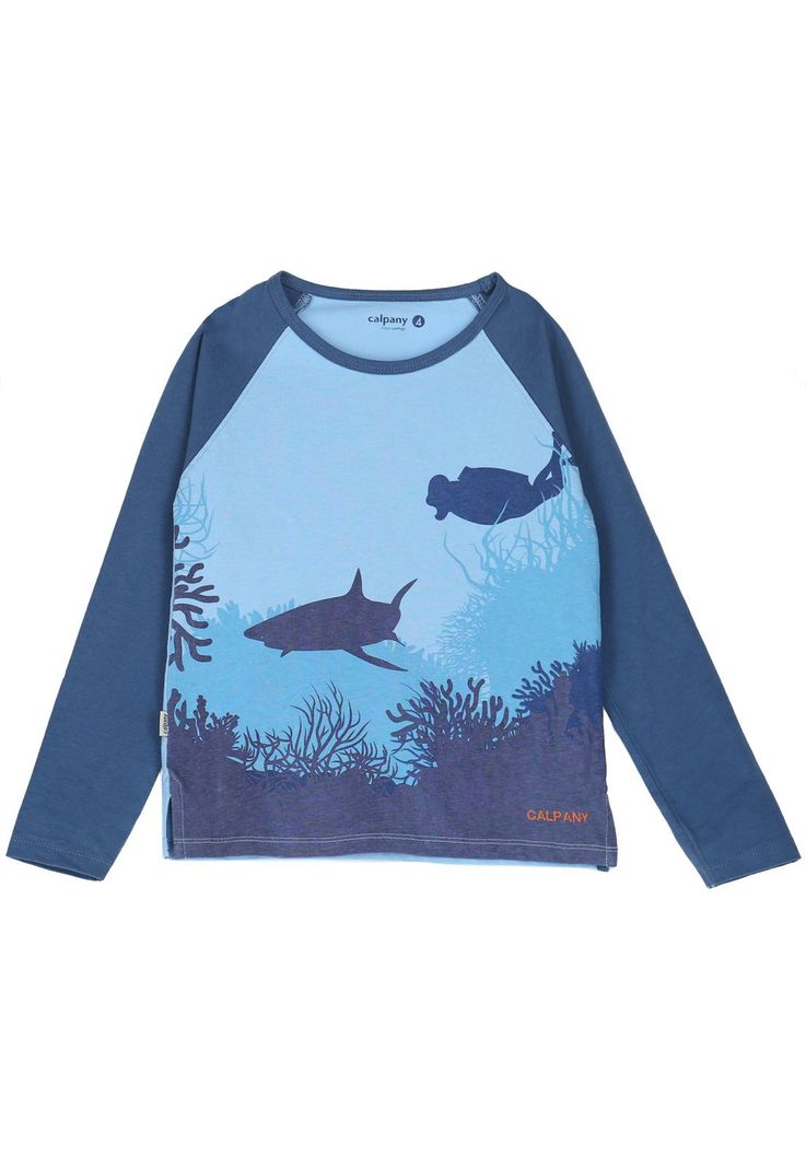 Polera Niño Diving Azul-0