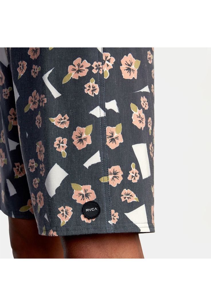 Traje De Baño Hombre Pop Flower Trun Negro-3