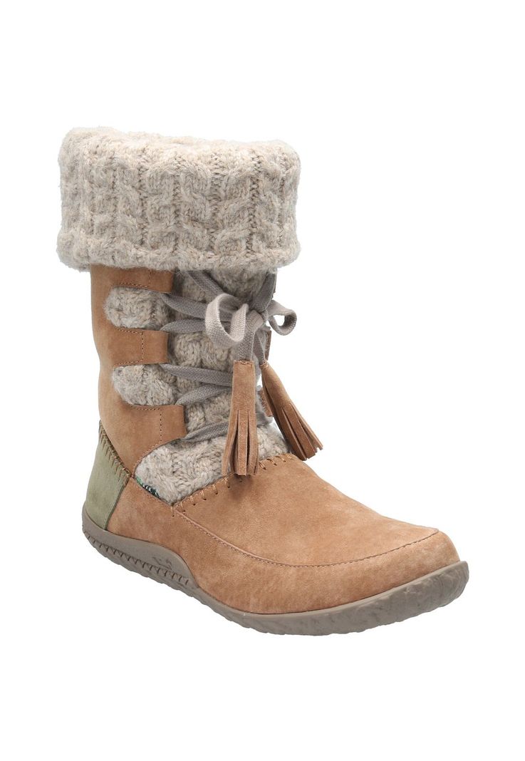 Bota Cuero Mujer New Tahoe Café Claro-1