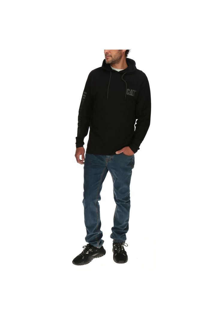 Poleron Hombre Upf Hooded Banner Negro-0