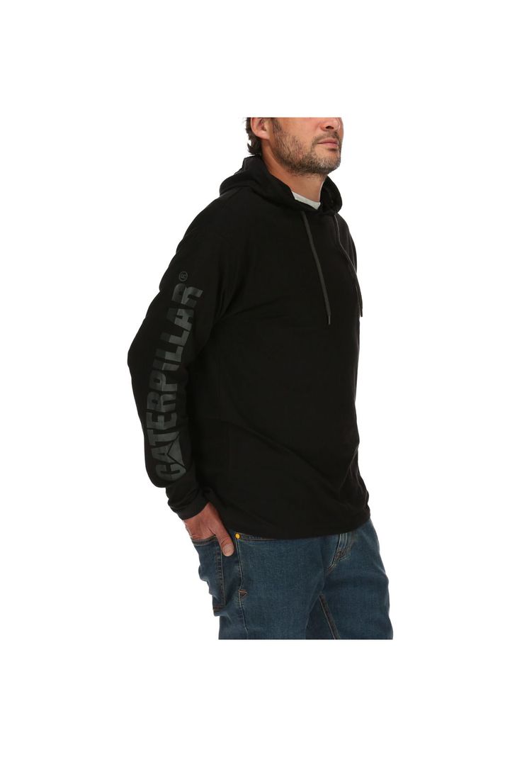 Poleron Hombre Upf Hooded Banner Negro-1