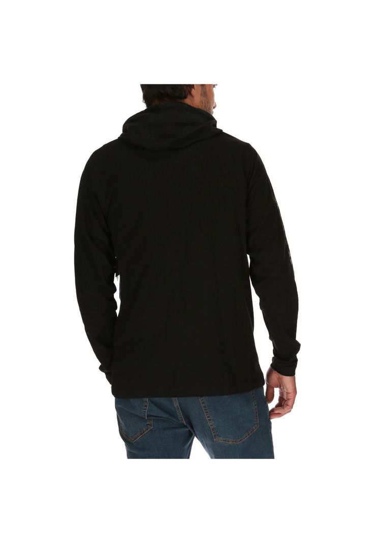 Poleron Hombre Upf Hooded Banner Negro-2