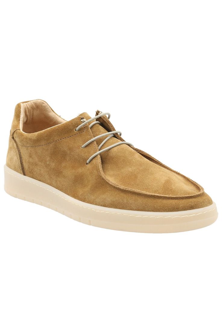 Zapato Cuero Hombre Castello Café -1