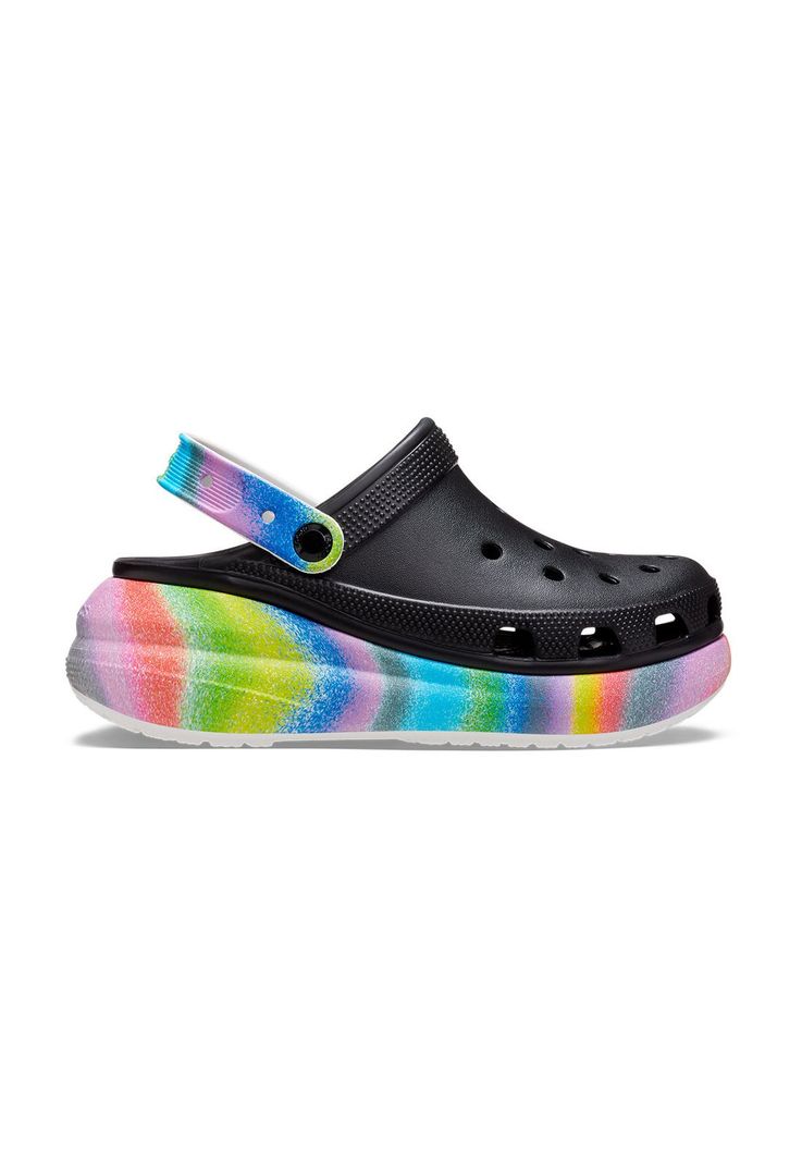 Zueco Mujer Crush Spray Dye Clog Negro-0