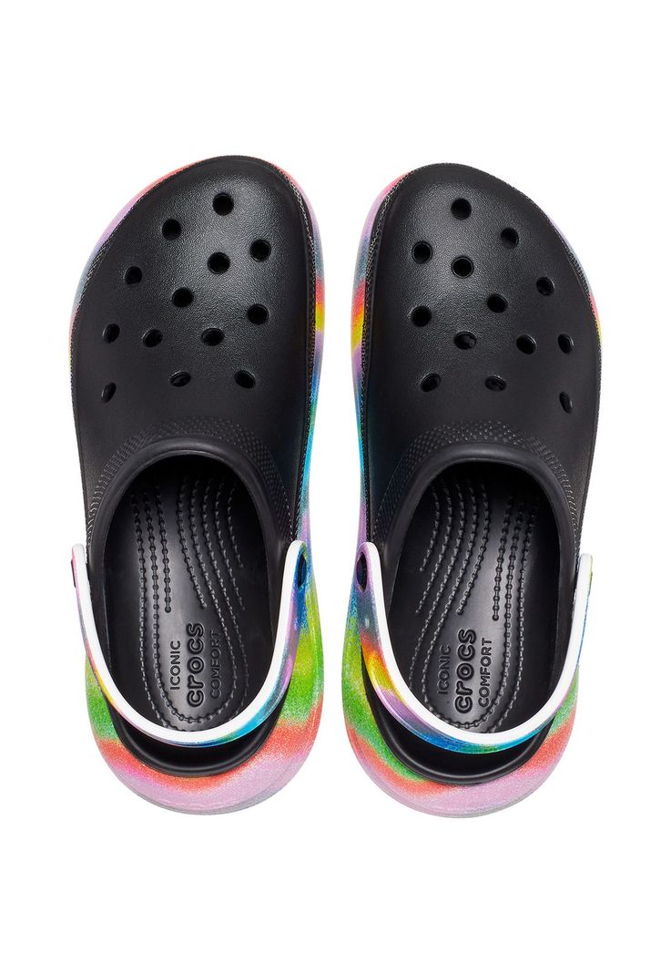 Zueco Mujer Crush Spray Dye Clog Negro-4