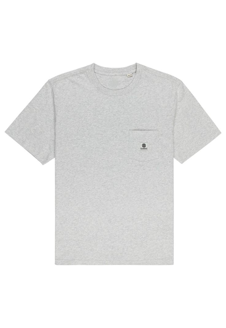 Polera Manga Corta Hombre Basic Pocket Gris-0
