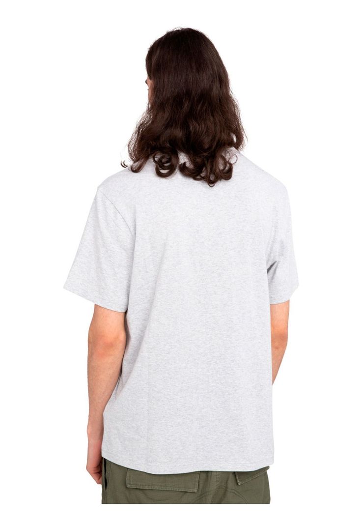 Polera Manga Corta Hombre Basic Pocket Gris-4