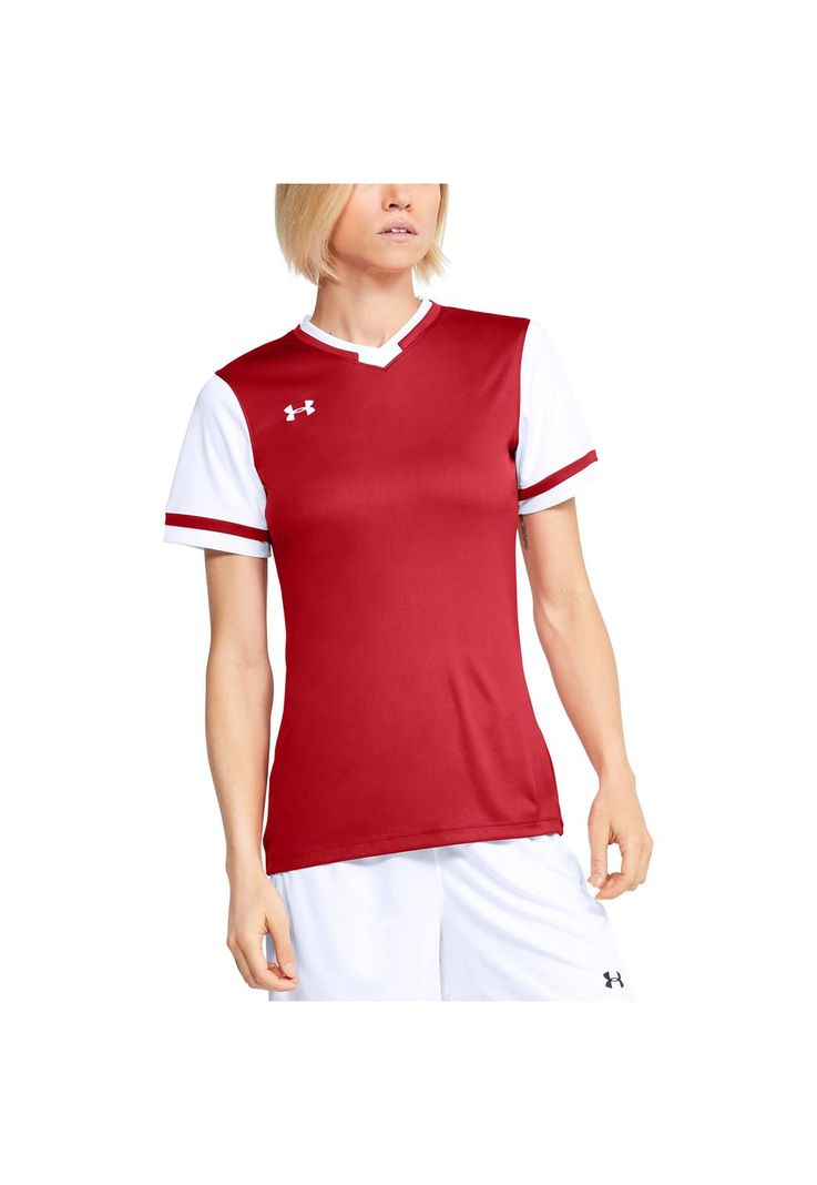 Polera UA "Máquina 2.0" para mujer Rojo-3