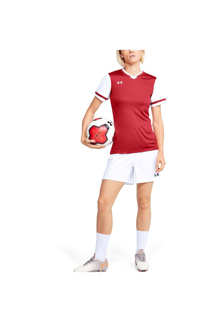 Polera UA "Máquina 2.0" para mujer Rojo-5