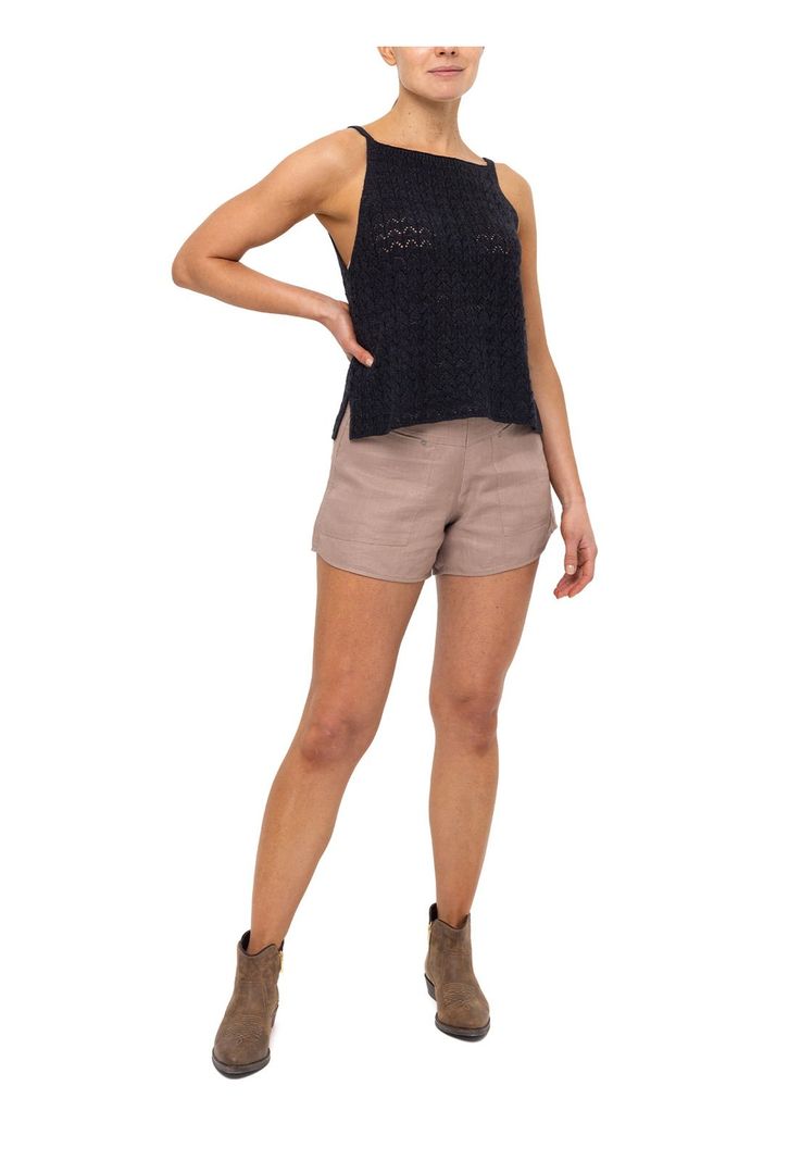Polera Algodón Orgánico Blas Negro Mujer-6
