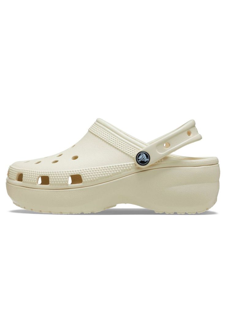 Zueco Crocs Mujer Platform Clog W Beige-1