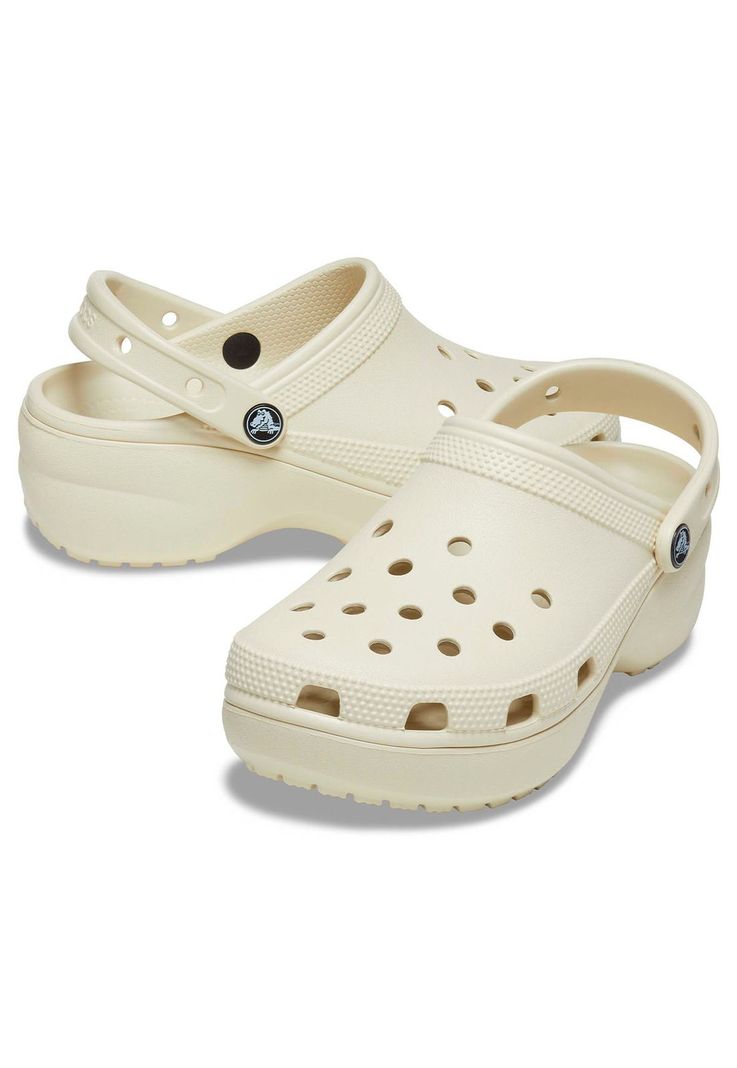 Zueco Crocs Mujer Platform Clog W Beige-3