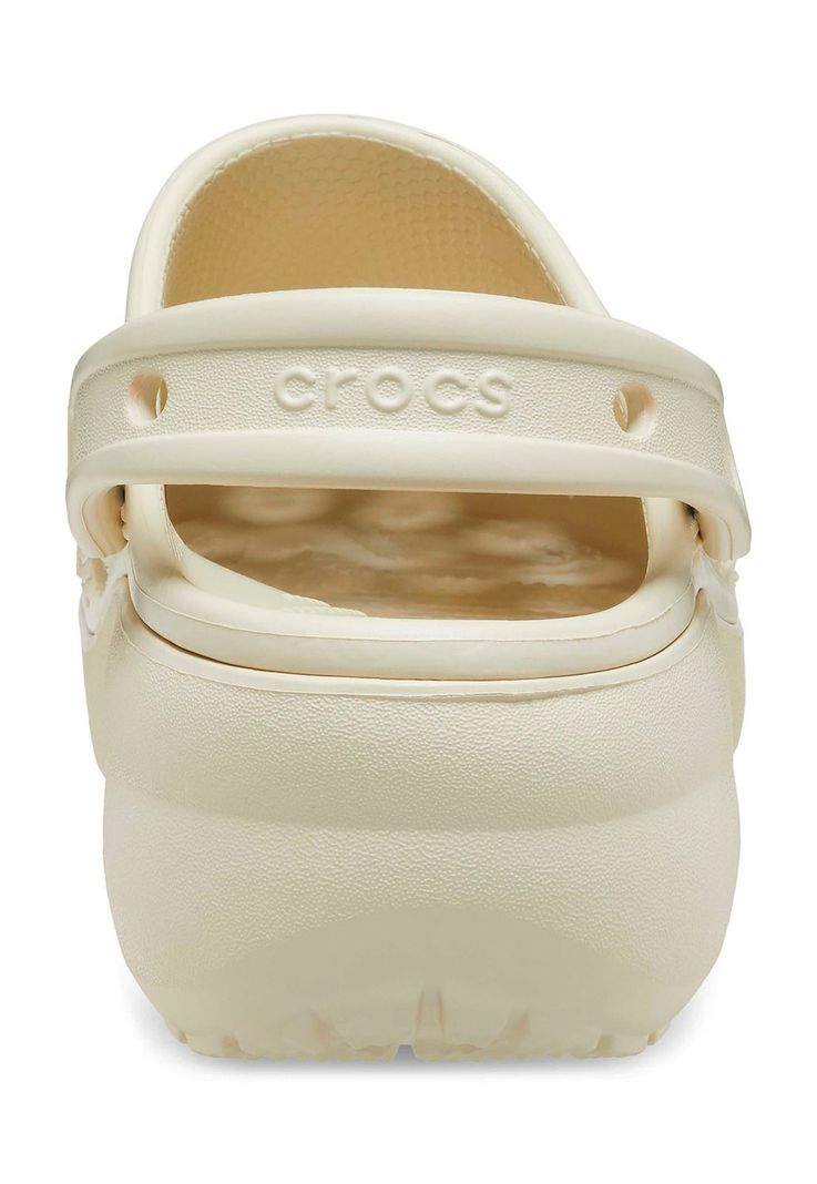 Zueco Crocs Mujer Platform Clog W Beige-7