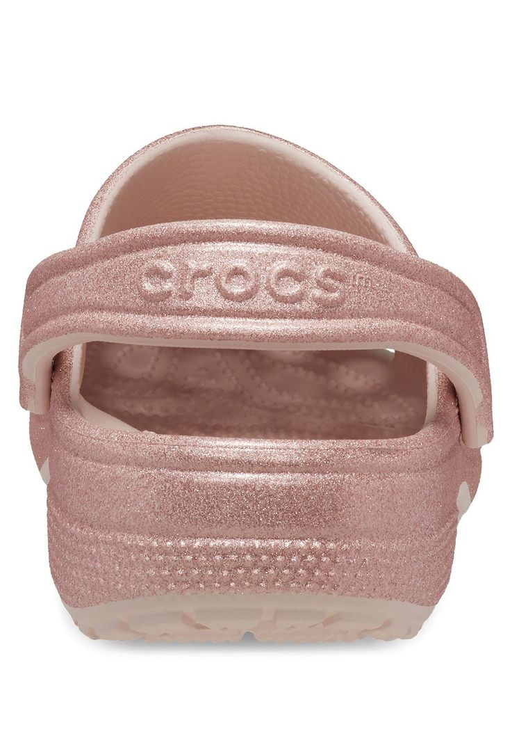 Zueco Crocs Mujer Classic Glitter Clog Rosado-7