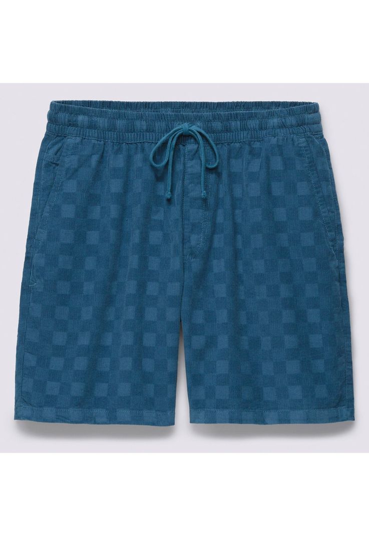 Short Hombre Range Check Cord Loose E Waist Azul-4