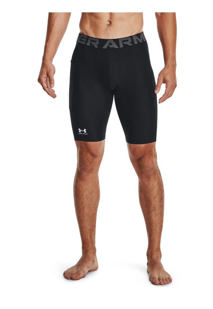 Shorts largos HeatGear® para hombre Negro-3