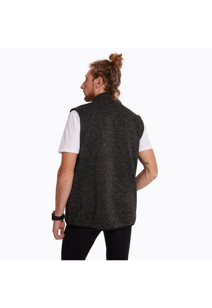 Polar Sin Mangas Hombre Campbell Knitted Negro-1