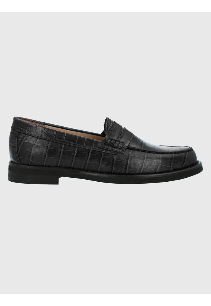 Mocasín Cuero Mujer Uma Negro-0