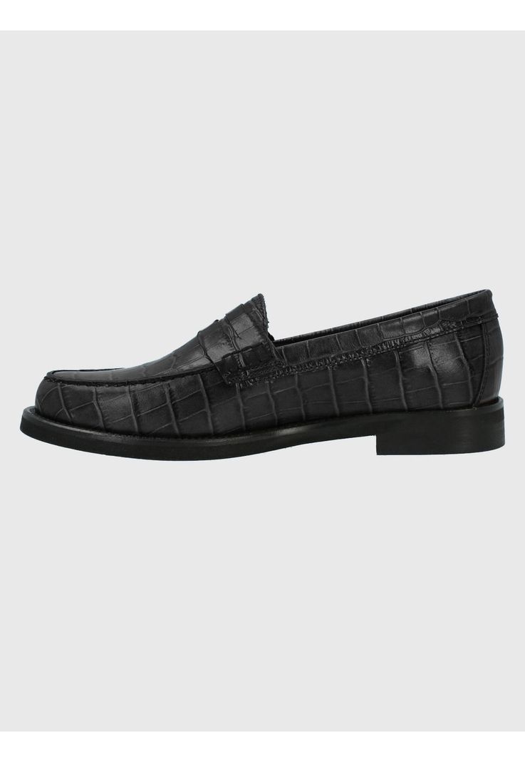 Mocasín Cuero Mujer Uma Negro-4