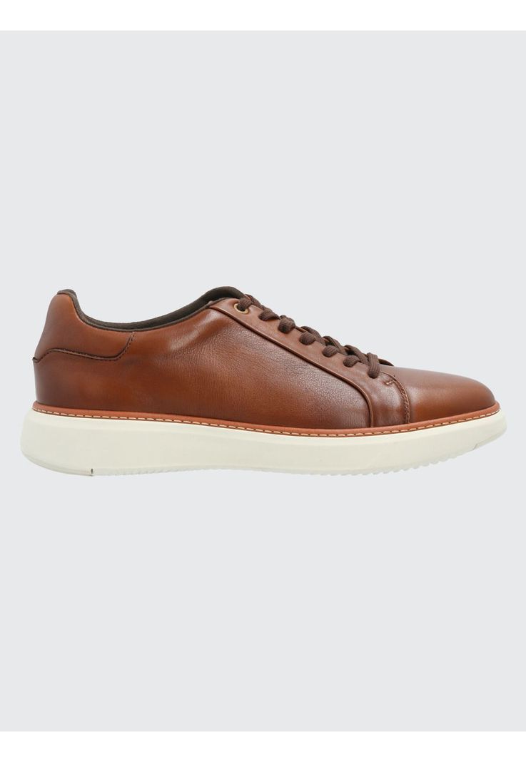 Zapatilla Cuero Hombre Force G Café Claro-1