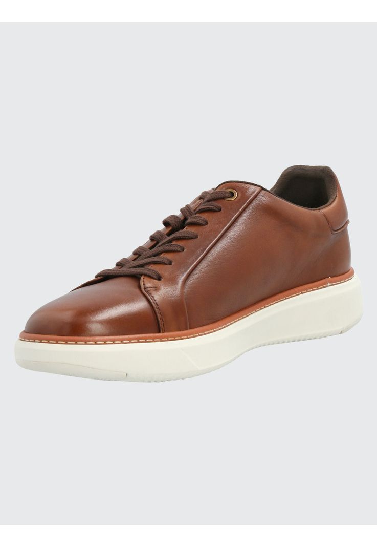 Zapatilla Cuero Hombre Force G Café Claro-4