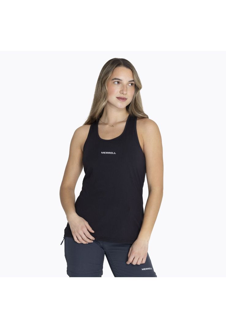 Polera S/M Tank Top Negro Mujer-0