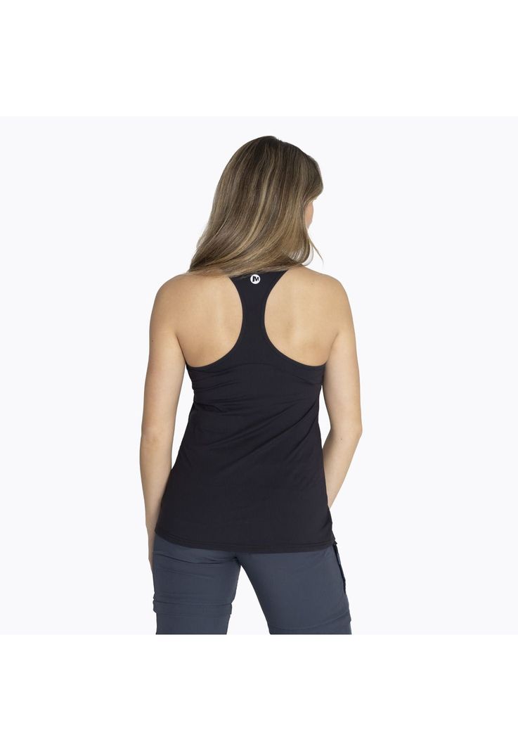 Polera S/M Tank Top Negro Mujer-1