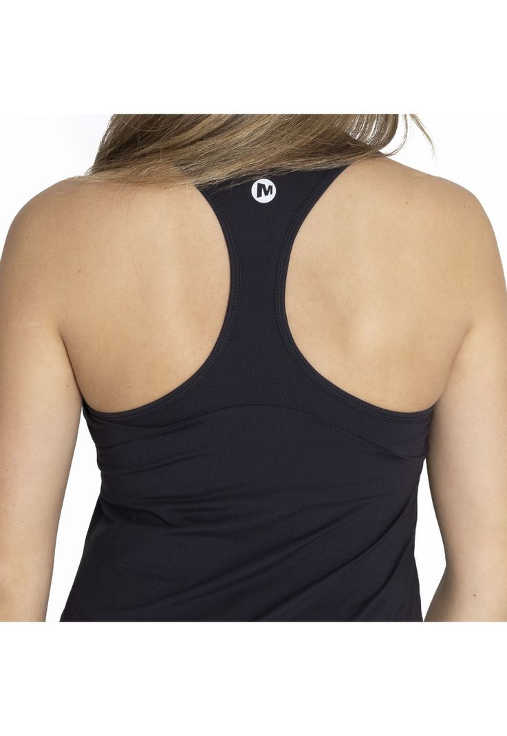 Polera S/M Tank Top Negro Mujer-3