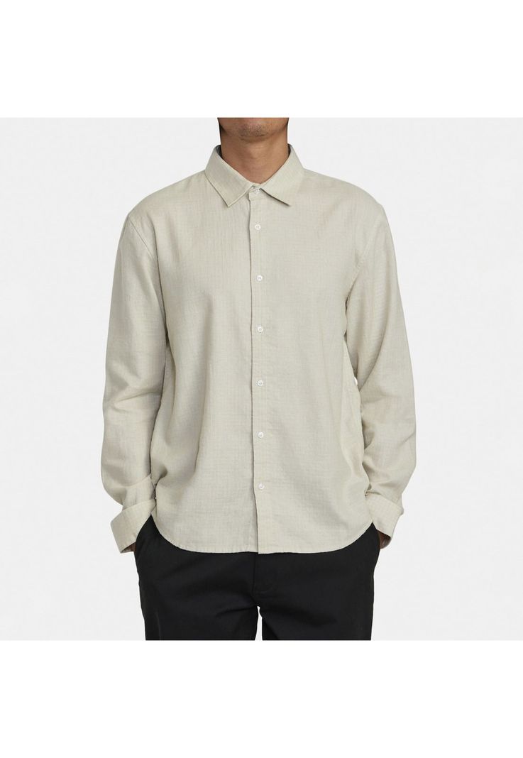 Camisa M/L Hombre Hi Grade M Wvtp Beige-0
