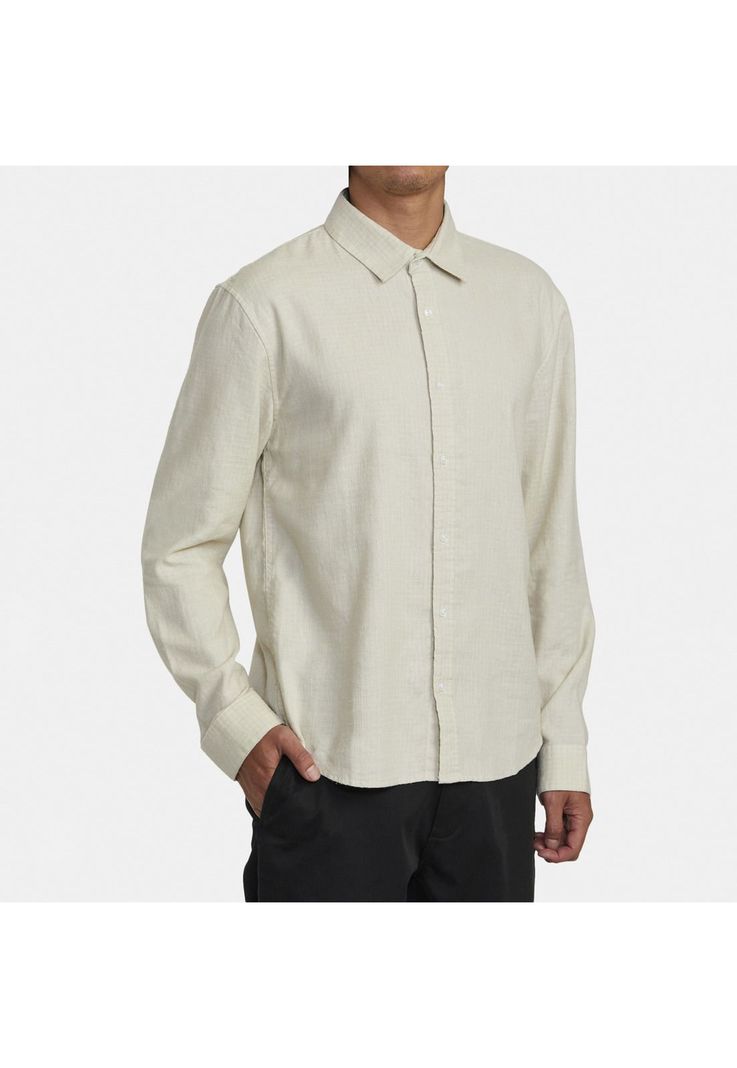 Camisa M/L Hombre Hi Grade M Wvtp Beige-4