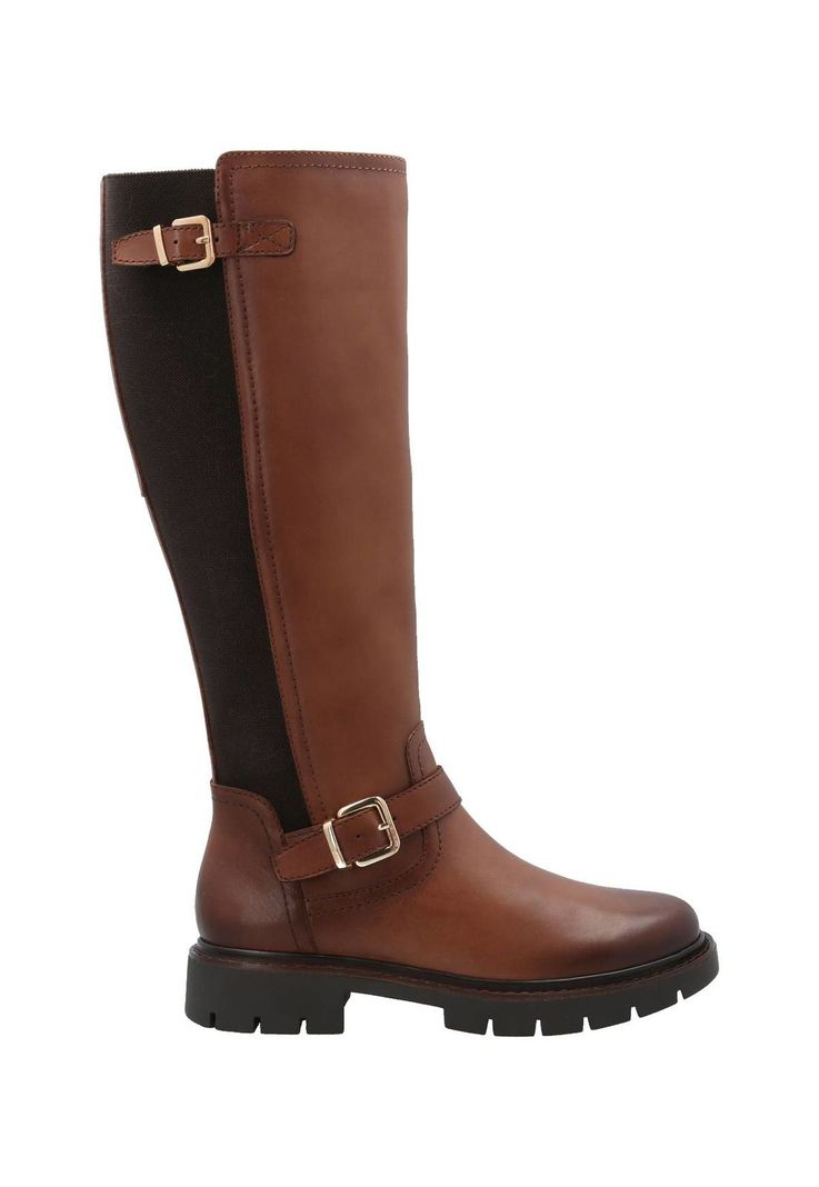 Bota Cuero Mujer Landd Café-0