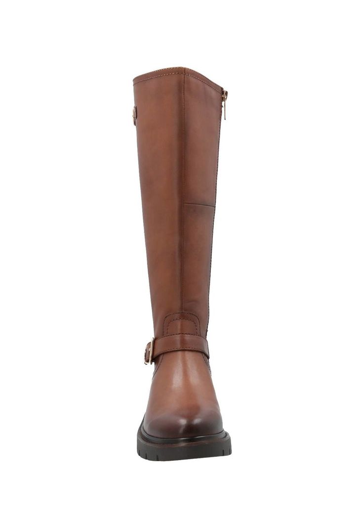 Bota Cuero Mujer Landd Café-3