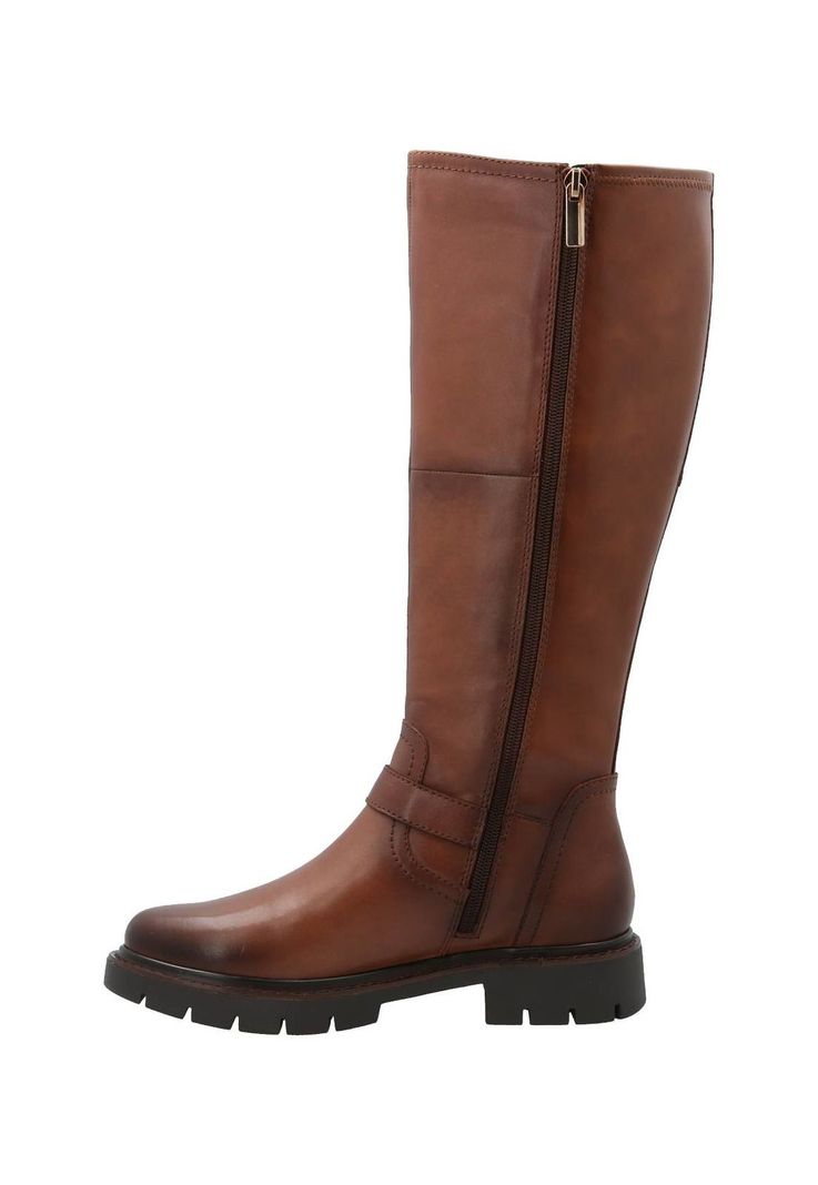 Bota Cuero Mujer Landd Café-5