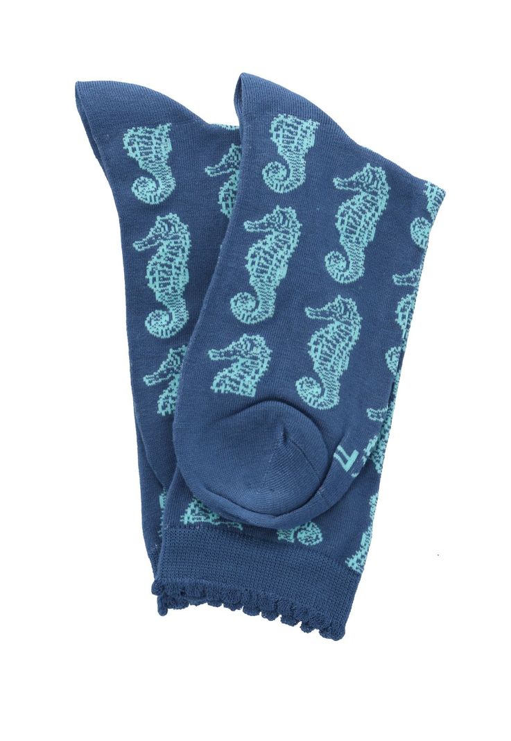 Calcetin Azul St Seahorse Mujer-2