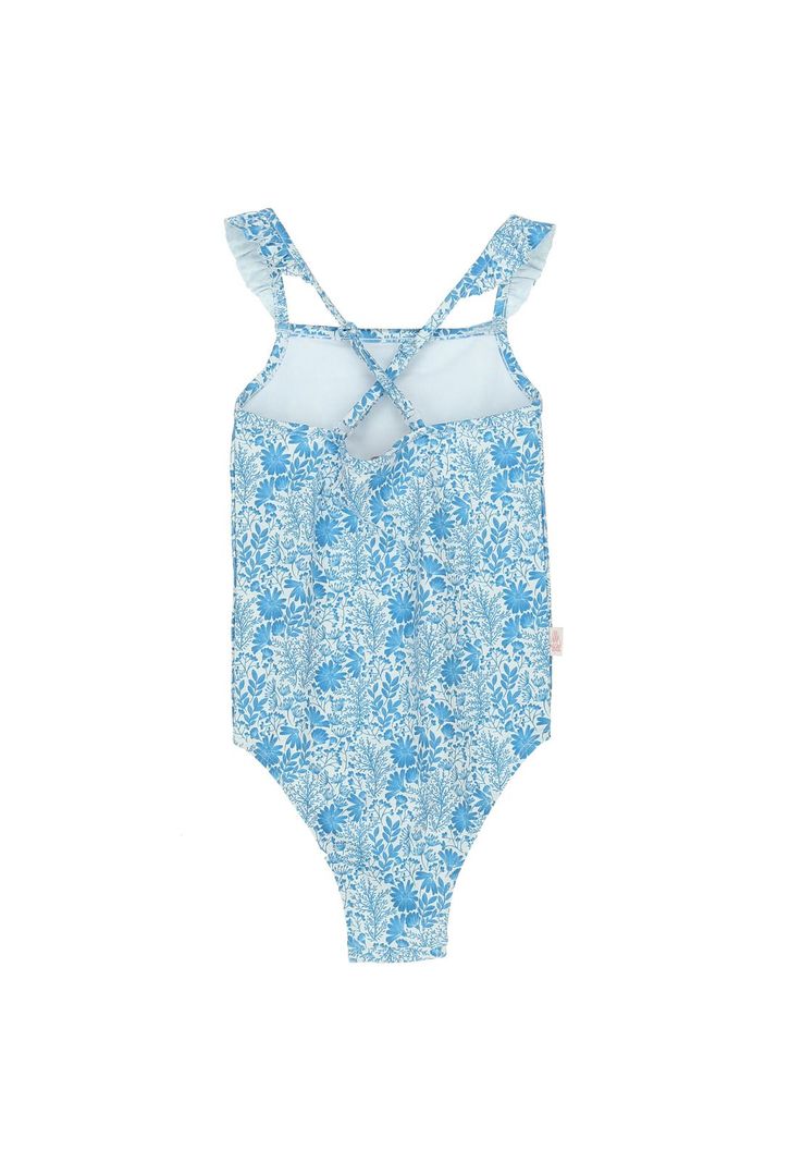 Traje De Baño Niña Pradera Azul-1