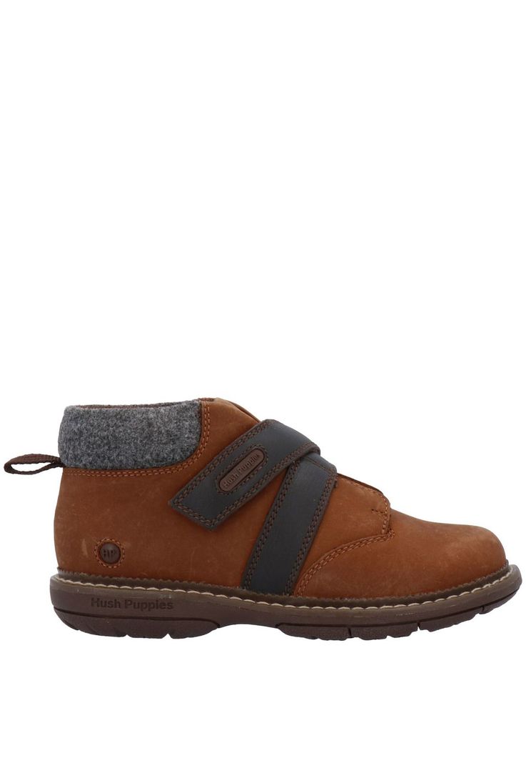 Botin Cuero Niño New Run Ii Café-1