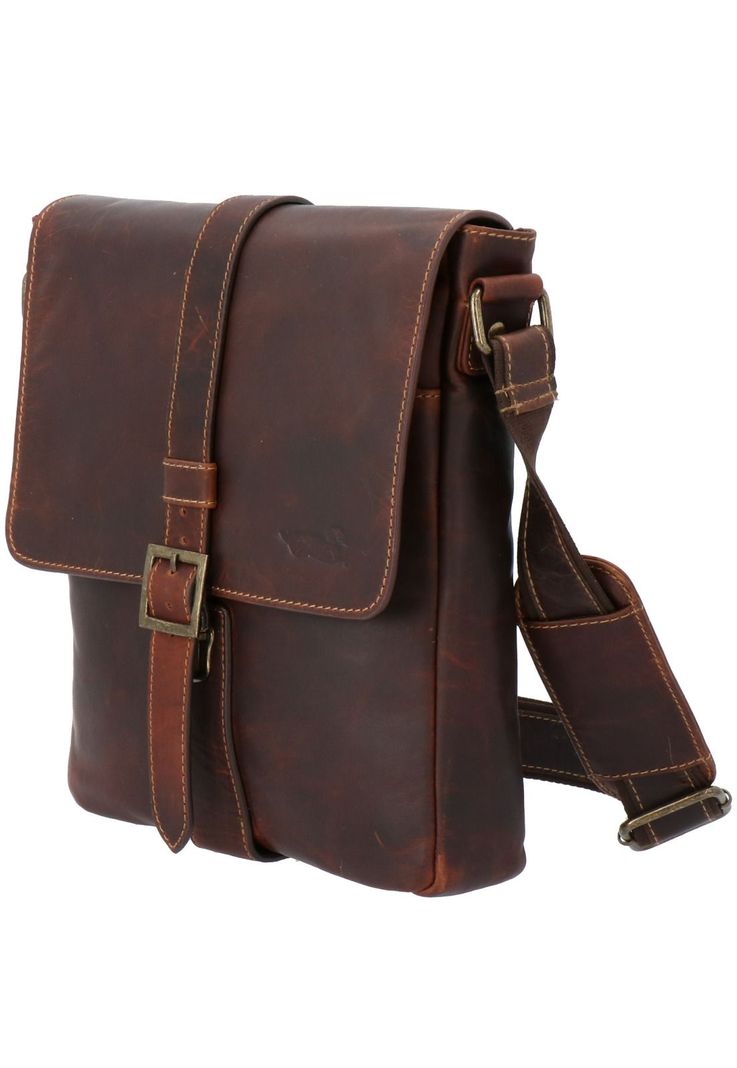 Maletín Cuero Unisex Tc Crossbody Café-1