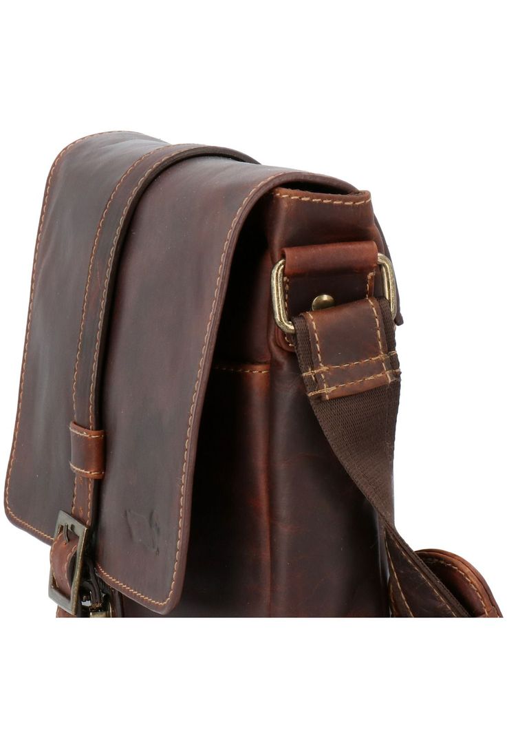 Maletín Cuero Unisex Tc Crossbody Café-3