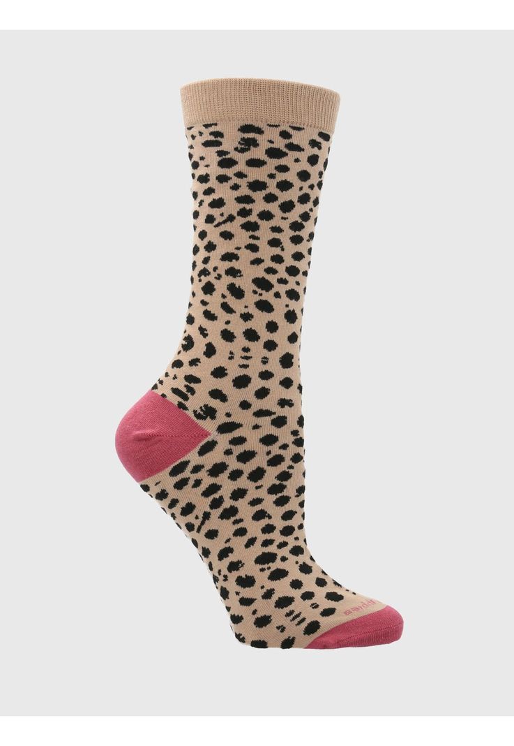 Pack 3 Calcetines Crema Gift Print Mujer-4